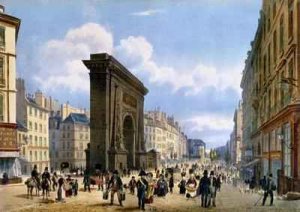 View of the Porte St. Denis, from 'Promenades dans Paris et ses environs'