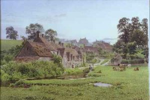 Evening in Arlington Row, Bibury, Gloucestershire