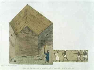 The Great Chamber in the second pyramid of Ghizeh