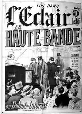 Poster advertising the novel 'La Haute Bande' dealing with the Panama Affair