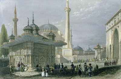 Fountain and Square of St. Sophia, Istanbul