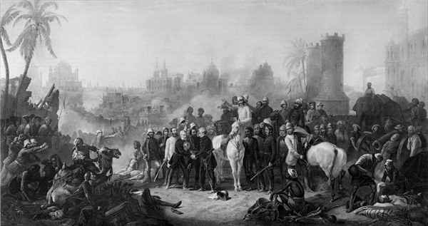 The Relief of Lucknow, and Triumphant Meeting of Havelock, Outram and Sir Colin Campbell