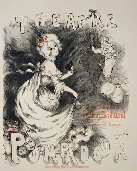 Reproduction of a poster for the 'Pompadour Theatre'