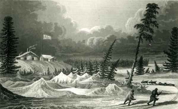 Winter View of Fort Franklin