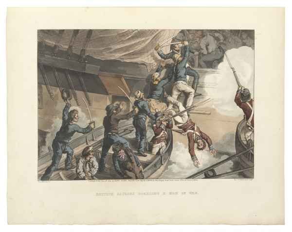 British Sailors Boarding a Man of War