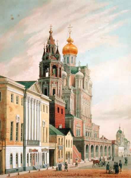 The Assumption Church at Pokrovskaya street in Moscow