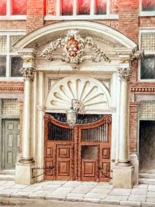 Gateway to Brewers Hall in Addle Street, City of London