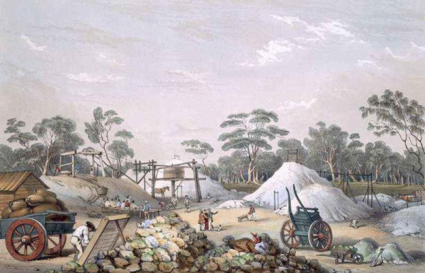 The Kapunda Copper Mine, from 'South Australia Illustrated'