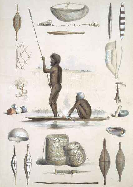 The Aboriginal Inhabitants from 'South Australia Illustrated'