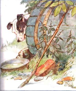 'Called on Squire Water Rat, old friend of the family', illustration from 'The Mischievious Mousie Book'