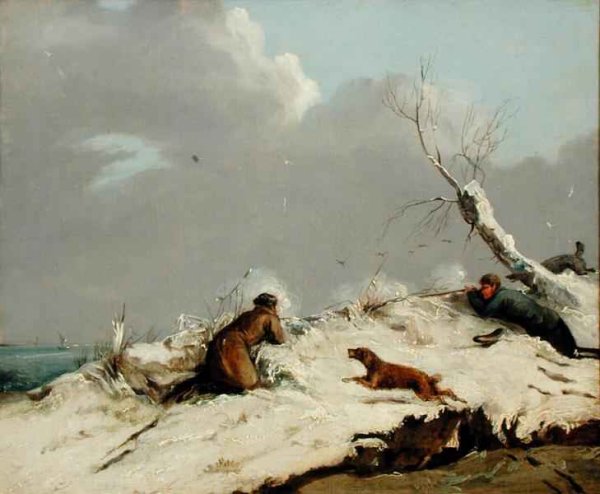 Duck Shooting in Winter