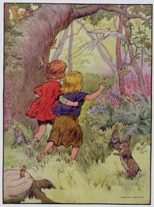 Hansel and Gretel, illustration from 'The Beautiful Book of Nursery Rhymes, Stories and Pictures'