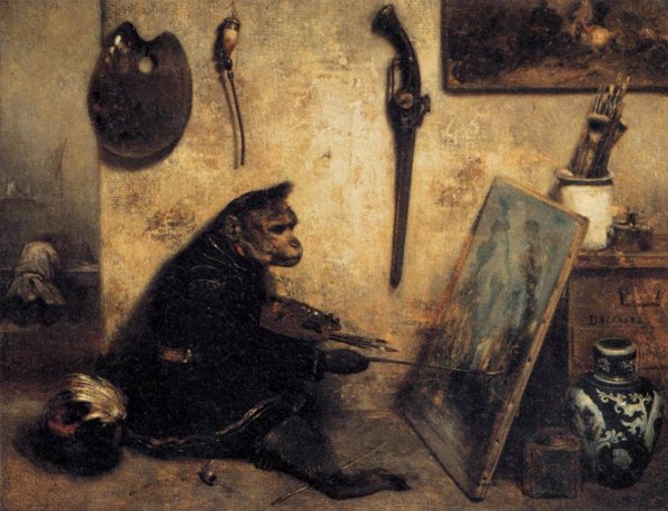 The Monkey Painter 1833