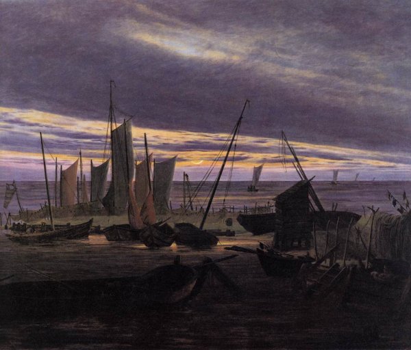 Boats in the Harbour at Evening c. 1828