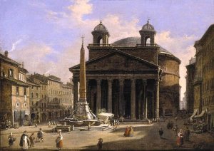 View of the Pantheon Rome