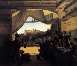 Crown Prince Ludwig in the Spanish Wine Tavern in Rome 1824