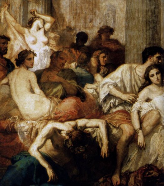 The Romans of the Decadence (detail 1) 1847