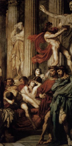 The Romans of the Decadence (detail 2) 1847