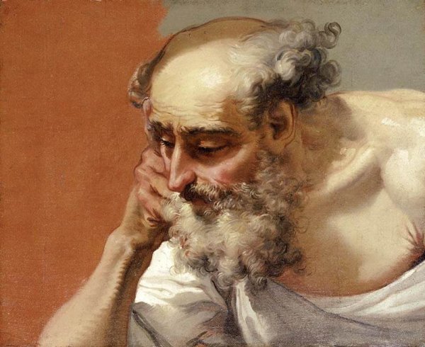 Head Study of an Elderly Bearded Man