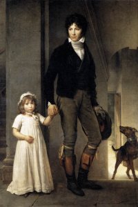 Jean-Baptist Isabey, Miniaturist, with his Daughter 1795