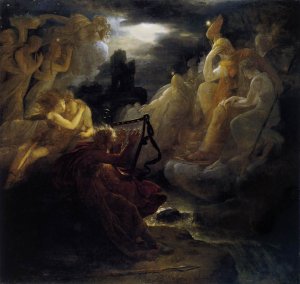 Ossian Awakening the Spirits on the Banks of the Lora with the Sound of his Harp after 1801