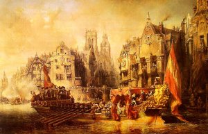 Arrival of the Duke of Alba at Rotterdam in 1567, 1844