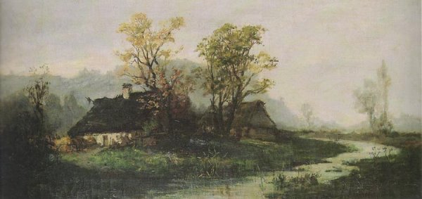 Landscape with Cottages