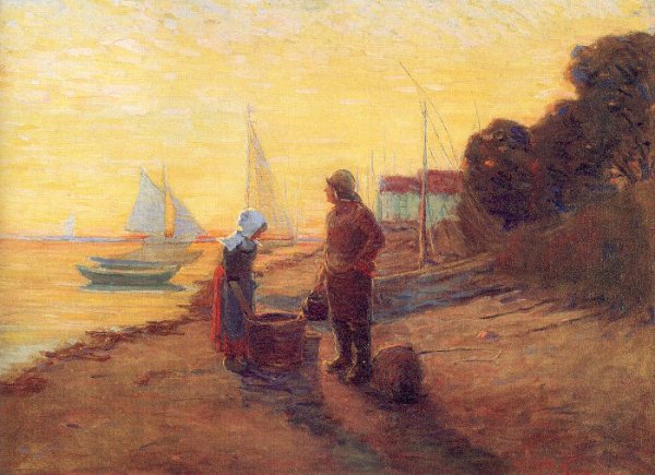 Shore Scene- Sunset