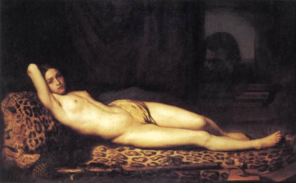 Nude Girl on a Panther Skin 1844