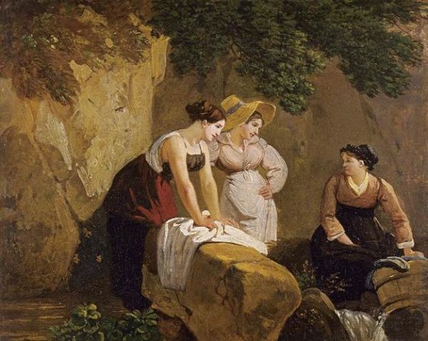 Washerwomen in a Grotto 1825-30