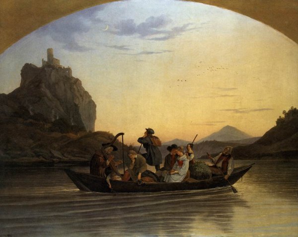 Crossing the Elbe at Aussig 1837