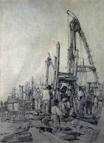 Pile Drivers, Rouen 1821-22