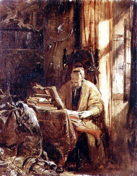 Don Quixote in his Study