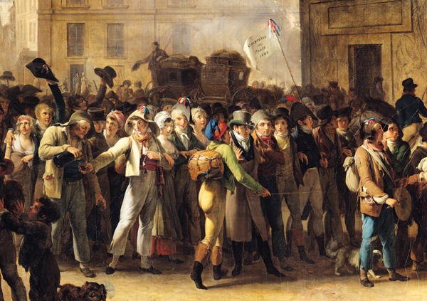 The Conscripts of 1807 Marching Past the Gate of Saint-Denis (detail of the conscripts)