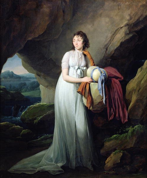 Portrait of a Woman in a Cave, possibly Madame d'Aucourt de Saint-Just, 1805