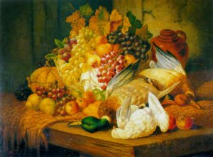 Still life with fruit and fowl