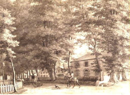 View of the Stables on Lord Fitzwilliam's Mount Merrion estate, near Dublin  1806