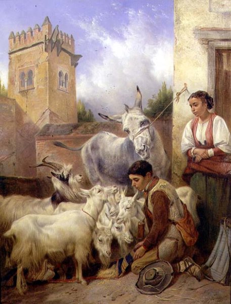 Feeding Goats in the Alhambra, 1871