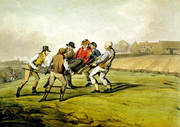 Injured, from 'Qualified Horses and Unqualified Riders', 1815