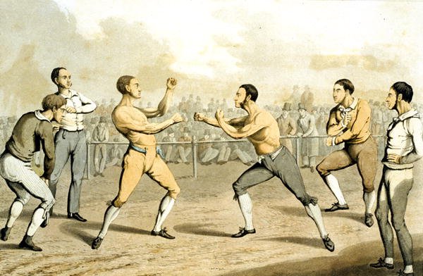 A Prize Fight, from 'The National Sports of Great Britain' 1823