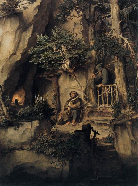 A Player with a Hermit c. 1846