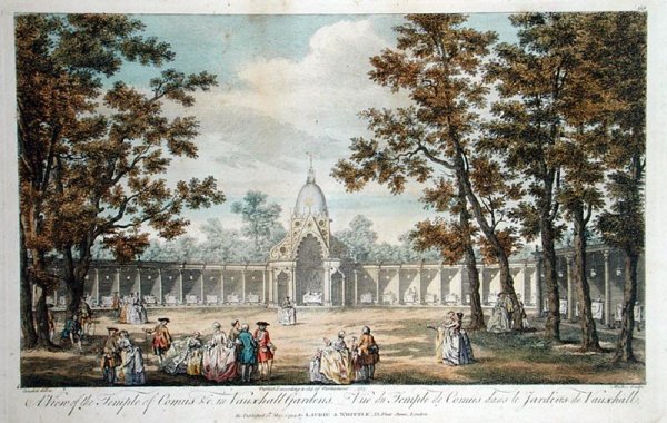 A View of the Temple of Comus at Vauxhall Gardens