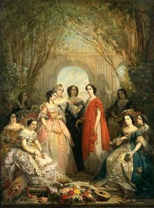 The Women of the Comedie Francaise in their Costumes, 1855