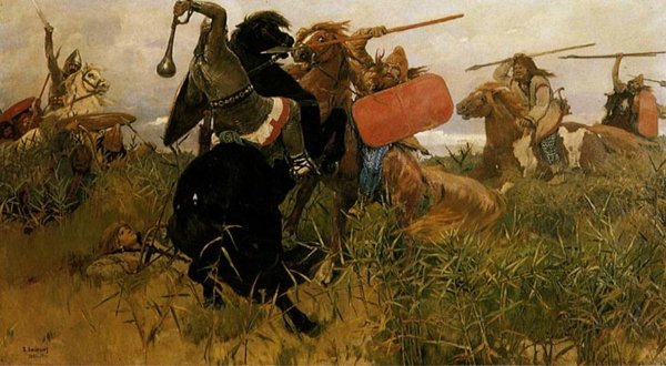 Fight of Scythians and Slavs