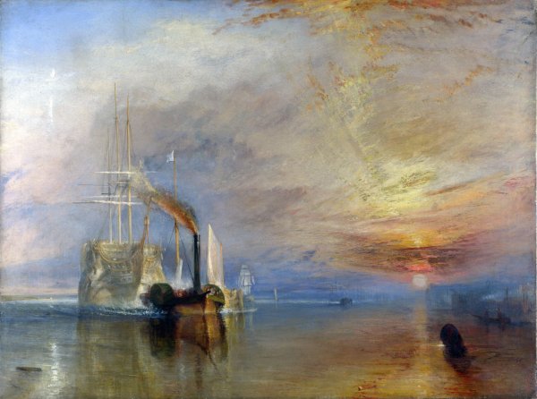 The Fighting Temeraire Tugged to her Last Berth to be Broken up, before 1839