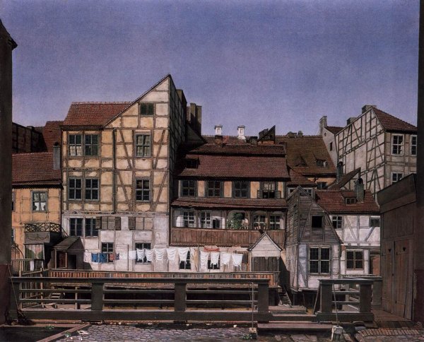 Houses at a Millrace 1820