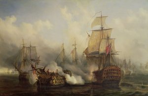 The Redoutable at Trafalgar 21st October 1805