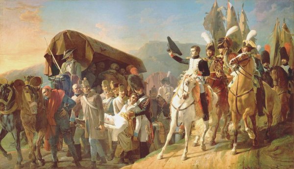 Napoleon 1769-1821 Pays Homage to the Courage of the Wounded