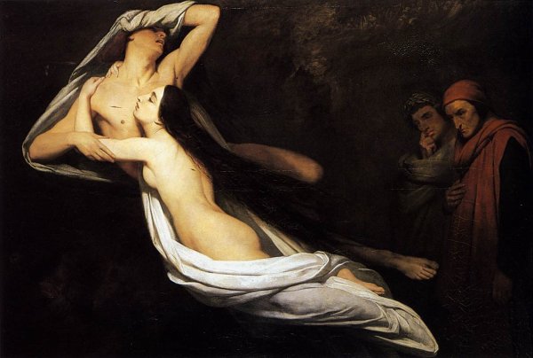 The Ghosts of Paolo and Francesca Appear to Dante and Virgil 1835