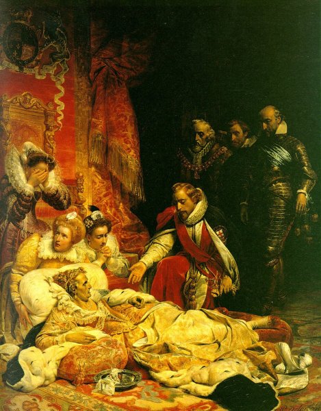 The Death of Elizabeth I, Queen of England 1828